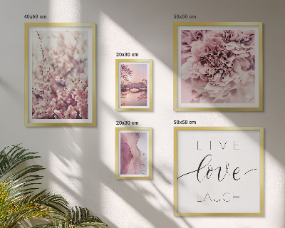 Sieninė paveikslų galerija Gėlių motyvai pasteliniai šūkiai