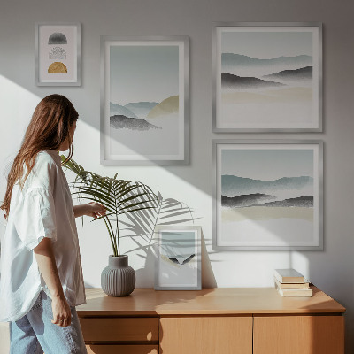 Sieninė paveikslų galerija Abstraktūs gamtos peizažai