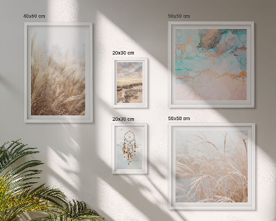 5 paveikslų rinkinys su rėmais Natūralūs boho etno peizažai