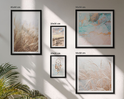 5 paveikslų rinkinys su rėmais Natūralūs boho etno peizažai