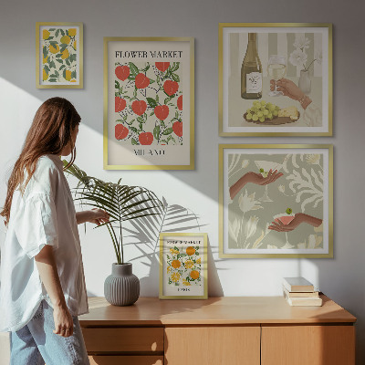 Sieninė paveikslų galerija Vintažinių vaisių ir gėlių mugė