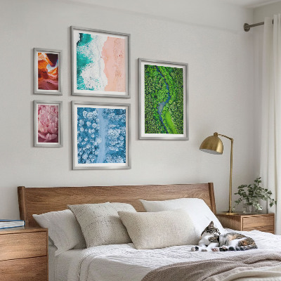 Sieninė paveikslų galerija Natūralūs žali kraštovaizdžiai