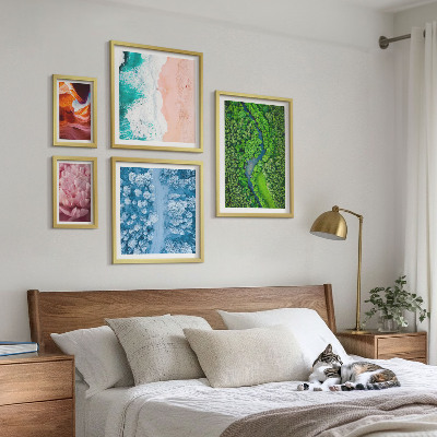 Sieninė paveikslų galerija Natūralūs žali kraštovaizdžiai
