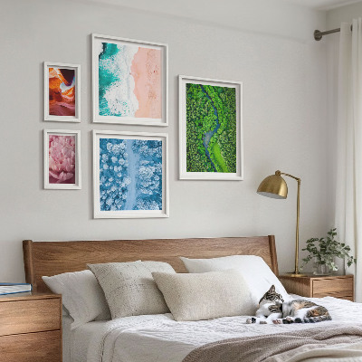 Sieninė paveikslų galerija Natūralūs žali kraštovaizdžiai