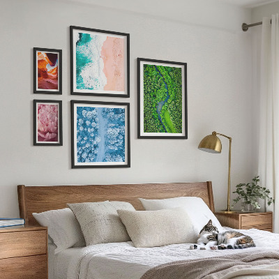 Sieninė paveikslų galerija Natūralūs žali kraštovaizdžiai