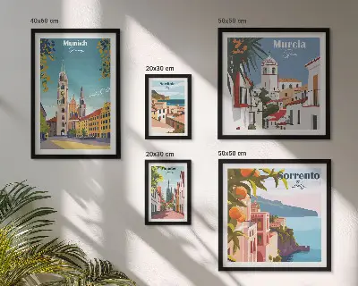 Sieninė paveikslų galerija europos miestų architektūra