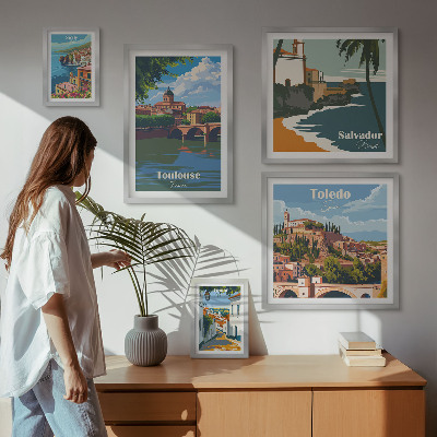 Sieninė paveikslų galerija Europos miestų vaizdai, kraštovaizdžiai