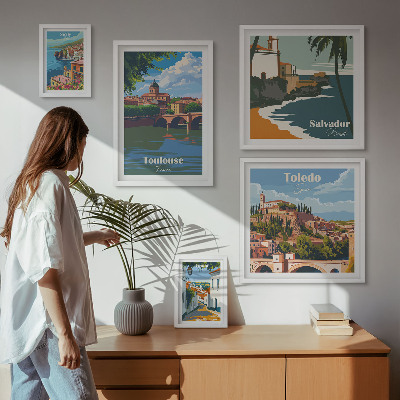 Sieninė paveikslų galerija Europos miestų vaizdai, kraštovaizdžiai