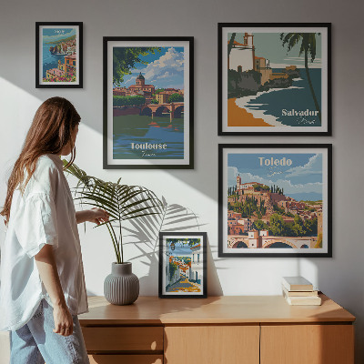 Sieninė paveikslų galerija Europos miestų vaizdai, kraštovaizdžiai