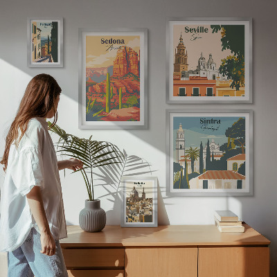 Sieninė paveikslų galerija Pasaulio turistiniai kraštovaizdžiai