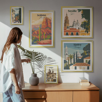 Sieninė paveikslų galerija Pasaulio turistiniai kraštovaizdžiai
