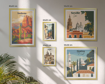 Sieninė paveikslų galerija Pasaulio turistiniai kraštovaizdžiai