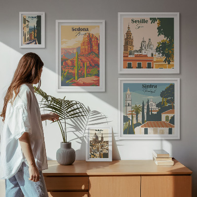 Sieninė paveikslų galerija Pasaulio turistiniai kraštovaizdžiai