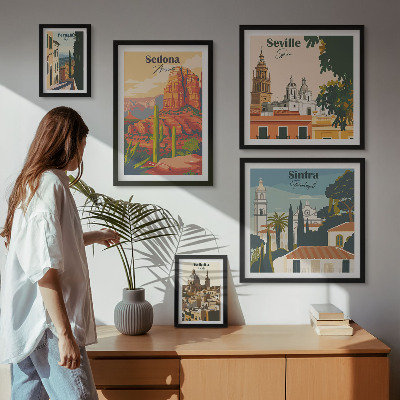 Sieninė paveikslų galerija Pasaulio turistiniai kraštovaizdžiai