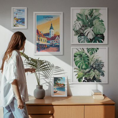 Paveikslų rinkinys miegamajam Lenkijos pakrantės miestų flora
