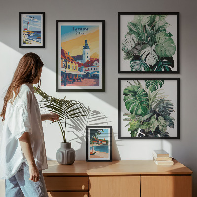 Paveikslų rinkinys miegamajam Lenkijos pakrantės miestų flora