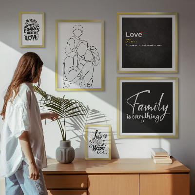 Sieninė paveikslų galerija Šeimos vertybės – meilė ir artumas
