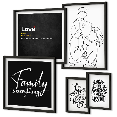 Sieninė paveikslų galerija Šeimos vertybės – meilė ir artumas