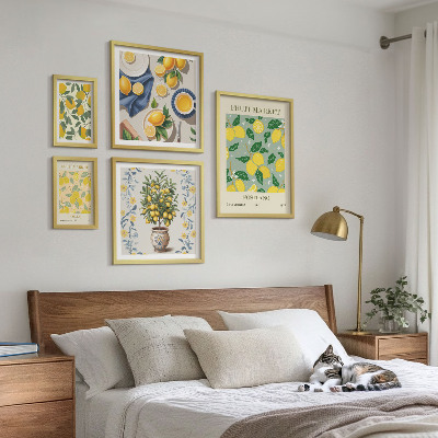 Sieninė paveikslų galerija Citrusinių vaisių šviežių vaisių raštai