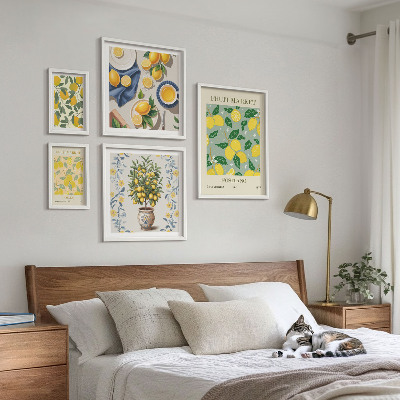 Sieninė paveikslų galerija Citrusinių vaisių šviežių vaisių raštai