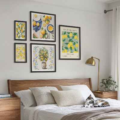 Sieninė paveikslų galerija Citrusinių vaisių šviežių vaisių raštai
