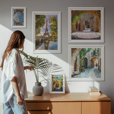 Sieninė paveikslų galerija Įspūdingi Europos miestų vaizdai