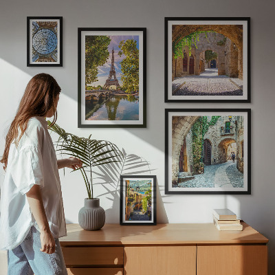 Sieninė paveikslų galerija Įspūdingi Europos miestų vaizdai