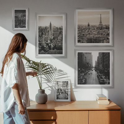 Sieninė paveikslų galerija Europos sostinių panoramos
