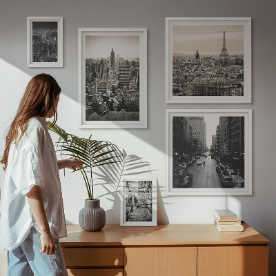 Sieninė paveikslų galerija Europos sostinių panoramos