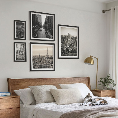 Sieninė paveikslų galerija Europos sostinių panoramos