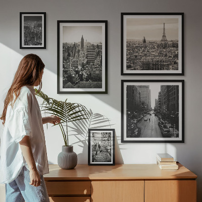 Sieninė paveikslų galerija Europos sostinių panoramos
