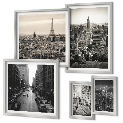 Sieninė paveikslų galerija Europos sostinių panoramos
