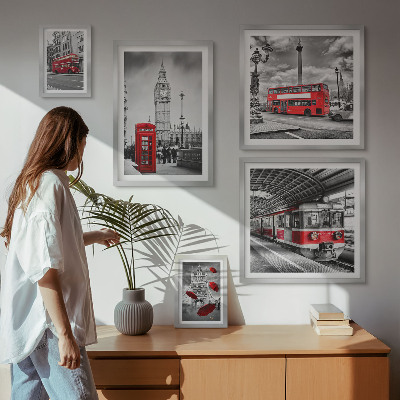 Sieninė paveikslų galerija Londono motyvai su akcentais
