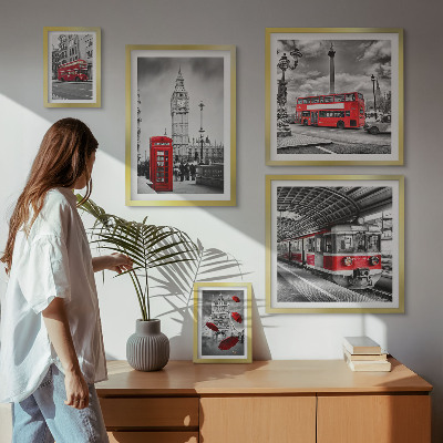 Sieninė paveikslų galerija Londono motyvai su akcentais