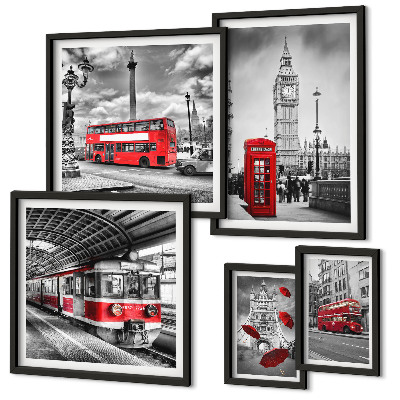 Sieninė paveikslų galerija Londono motyvai su akcentais
