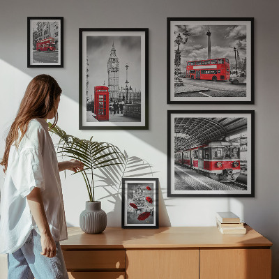 Sieninė paveikslų galerija Londono motyvai su akcentais