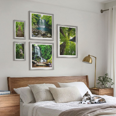 Sieninė paveikslų galerija Žali krioklių peizažai