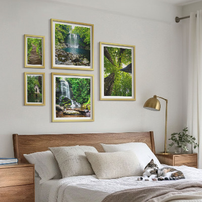 Sieninė paveikslų galerija Žali krioklių peizažai