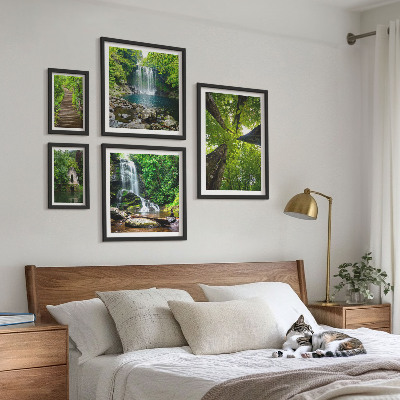 Sieninė paveikslų galerija Žali krioklių peizažai