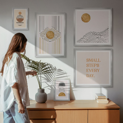Sieninė paveikslų galerija Abstraktūs geometriniai tekstai