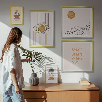 Sieninė paveikslų galerija Abstraktūs geometriniai tekstai