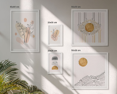 Sieninė paveikslų galerija Stilingi minimalistiniai augalai