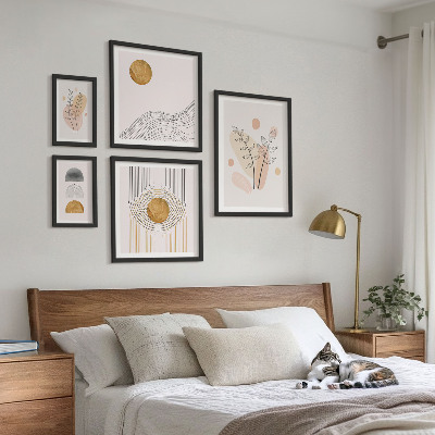 Sieninė paveikslų galerija Stilingi minimalistiniai augalai