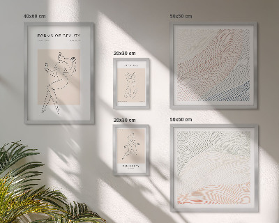 Sieninė paveikslų galerija Grožio formos, silueto linijos
