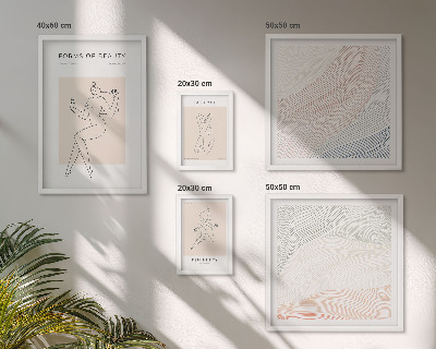 Sieninė paveikslų galerija Grožio formos, silueto linijos