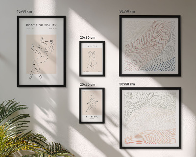 Sieninė paveikslų galerija Grožio formos, silueto linijos