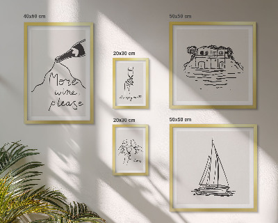 5 paveikslų rinkinys su rėmais Stilingas vyno grafikos atsipalaidavimas