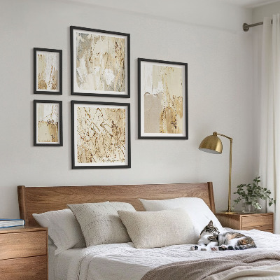 Sieninė paveikslų galerija Abstrakčios modernios tekstūros
