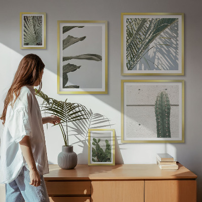 Sieninė paveikslų galerija Modernūs augalų akcentai