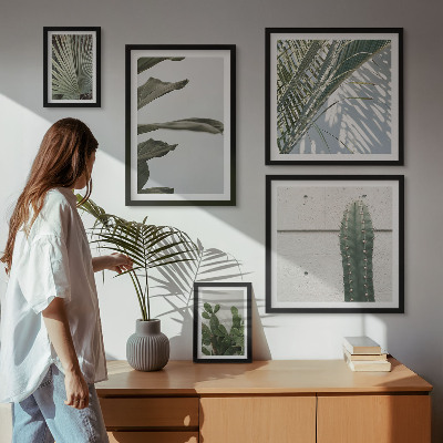 Sieninė paveikslų galerija Modernūs augalų akcentai